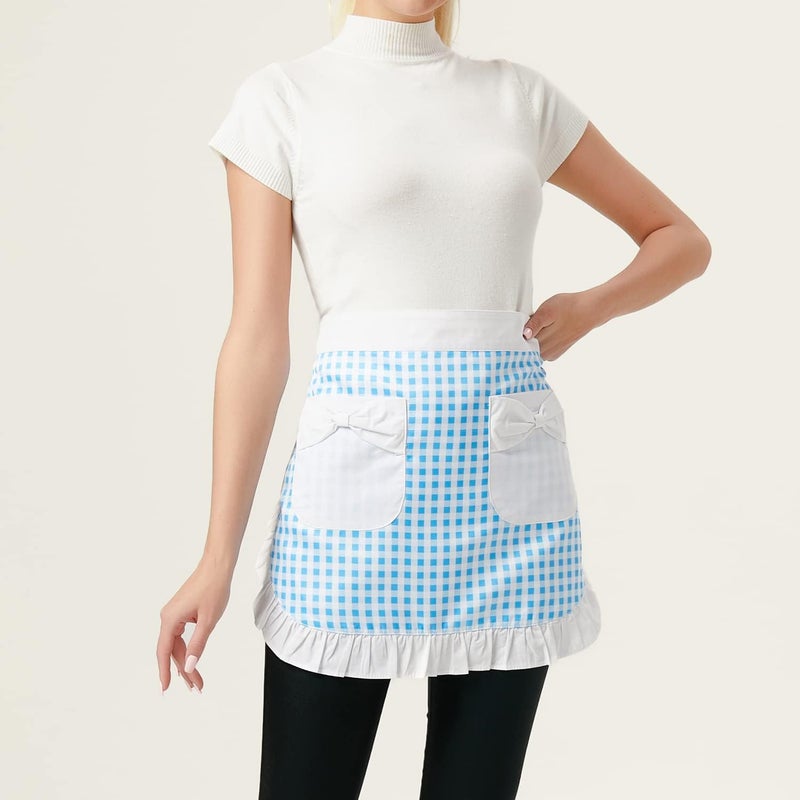Love Potato Waist Apron with Pockets, Fashion Kitchen Cooking Restaurant Bistro Half Aprons for Girl Woman - Image 5